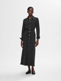 VESTITO DI JEANS, Black Denim, highres