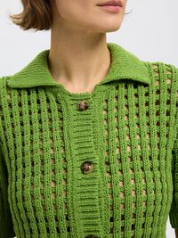 HÆKLET STIL STRIKKET CARDIGAN, Spindle Tree, highres