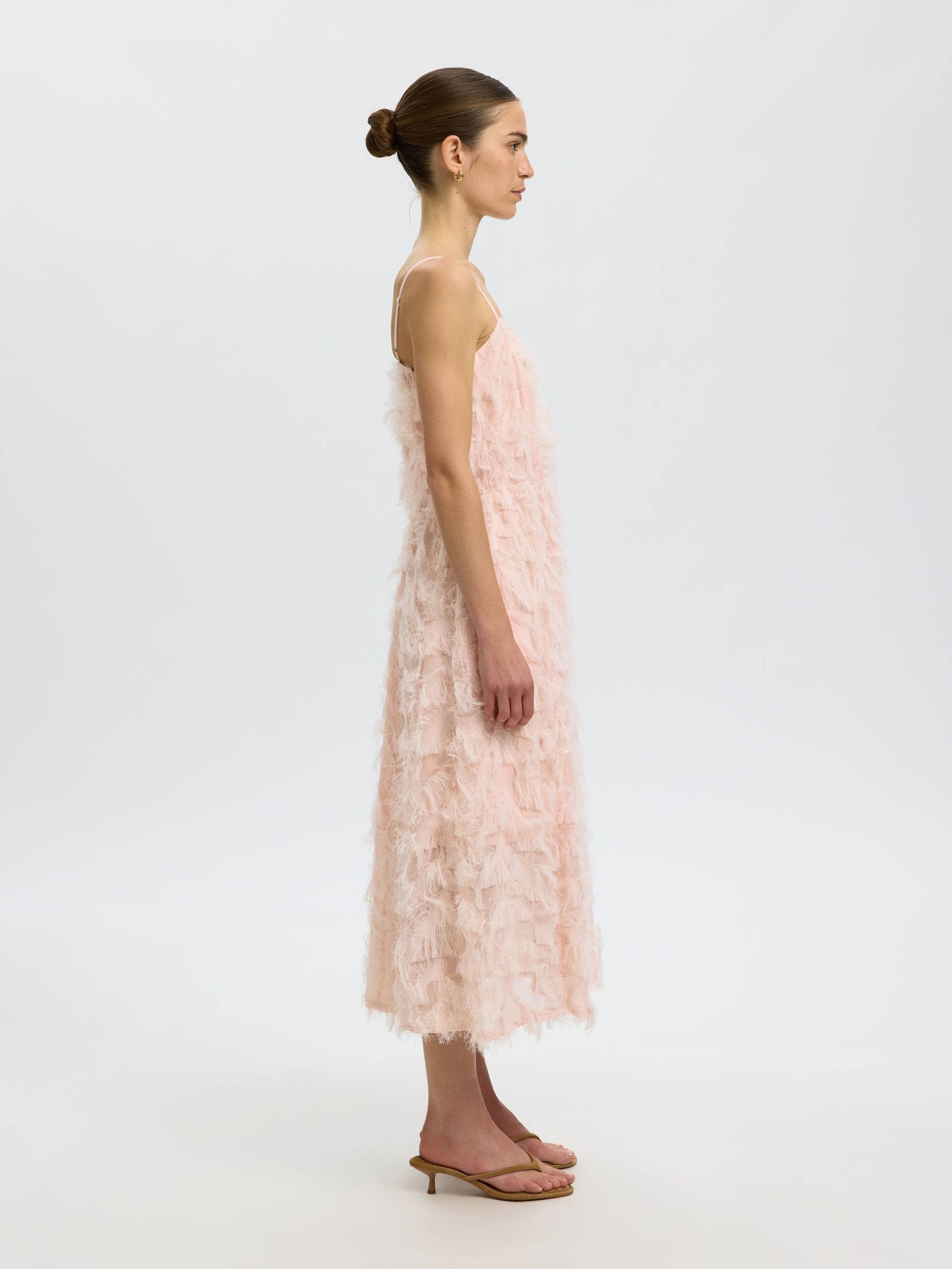 STRAP MIDI DRESS, Pale Dogwood, highres