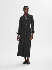 VESTITO DI JEANS, Black Denim, highres