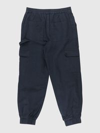 RELAXED CARGO TROUSERS, Black, highres
