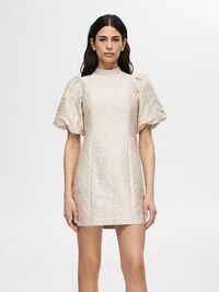 GEDESSINEERD MINI JURK, Humus, highres
