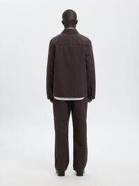 BOXY FIT OVERSHIRT, Chocolate Torte, highres