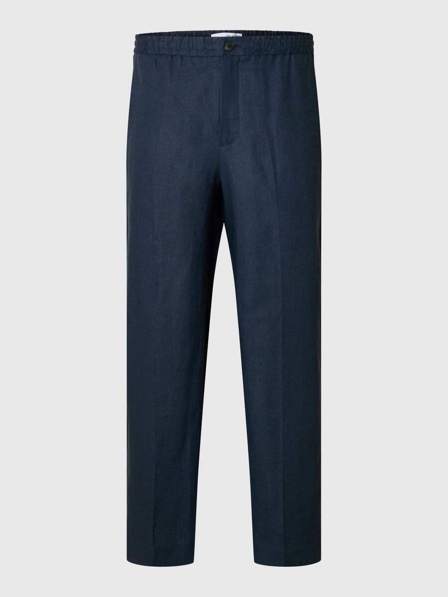 Selected LOOSE FIT LEINENHOSE, Outer Space, highres - 16098997_OuterSpace_001.jpg
