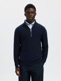 HALF-ZIP PULLOVER, Sky Captain, highres