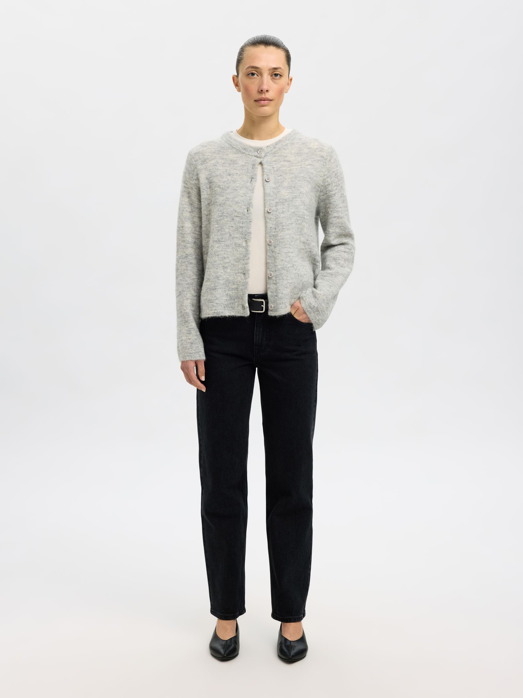 ULLBLANDNING KOFTA, Light Grey Melange, highres