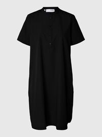 BOMULD KORT KJOLE, Black, highres
