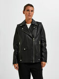 Selected OVERSIZED LEATHER JACKET, Black, highres - 16063204_Black_003.jpg