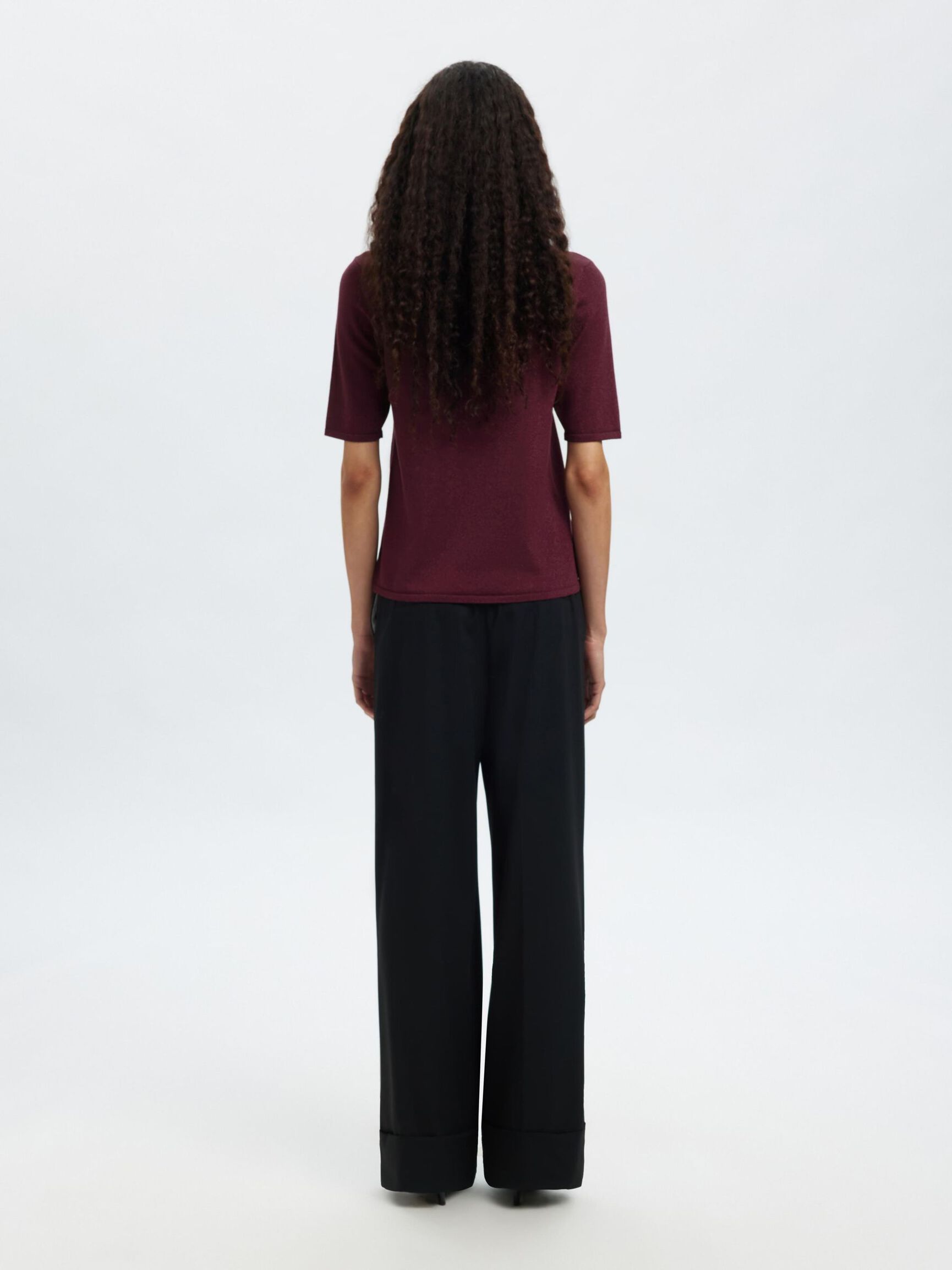 GLITTER KNITTED TOP, Fig, highres