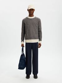 LANGÄRMELIGER STRICKPULLOVER, Demitasse, highres