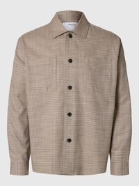 RELAXED FIT OVERSHIRT, Sand, highres
