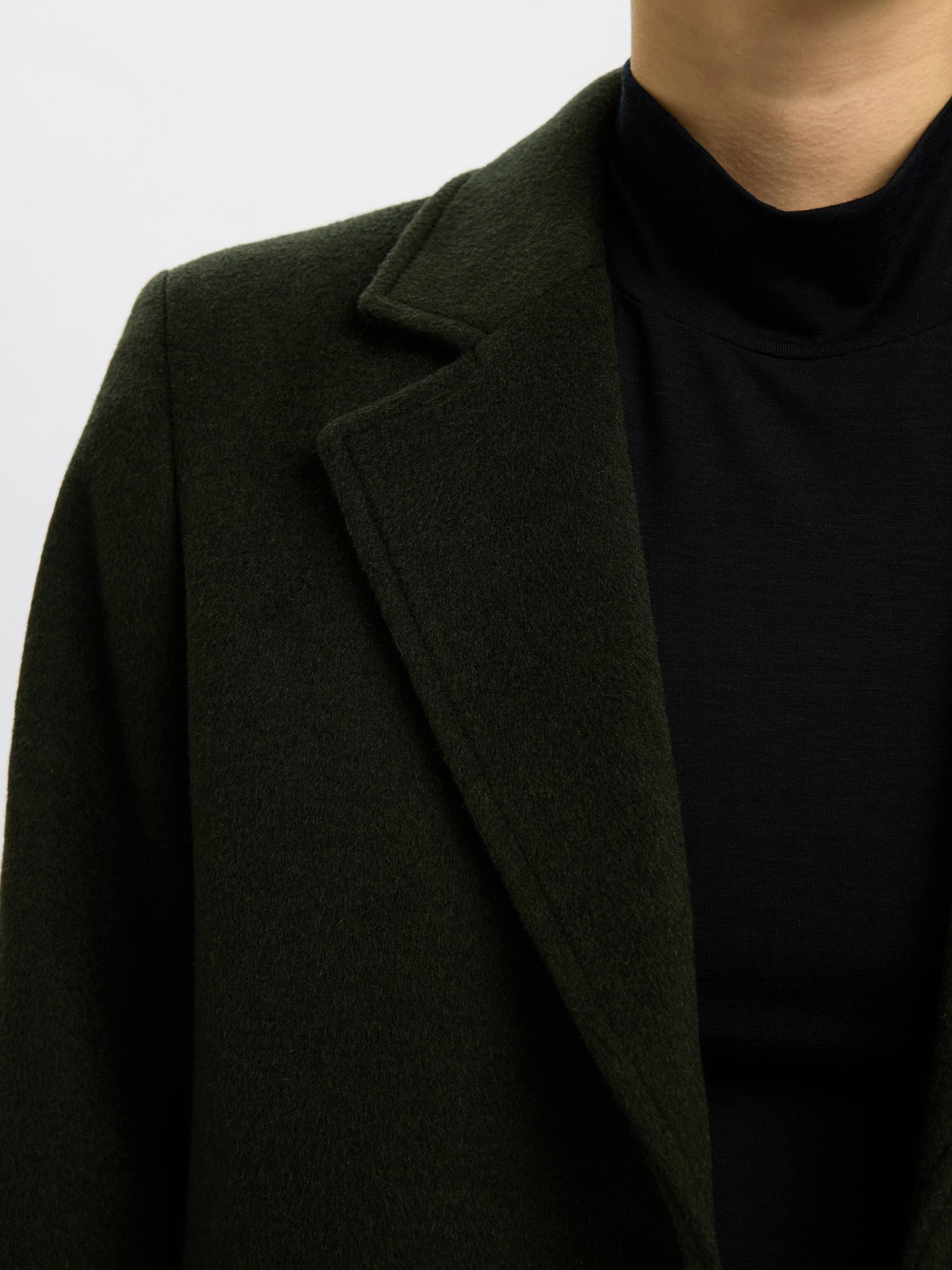 WOOL BLEND COAT, Deep Depths, highres
