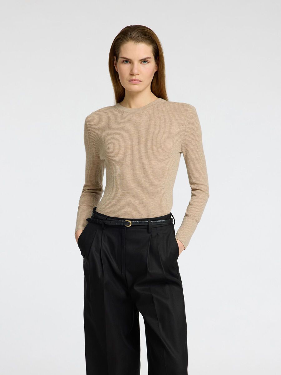 Selected WOOL BLEND KNITTED TOP, Island Fossil, highres - 16097161_IslandFossil_1178770_003.jpg