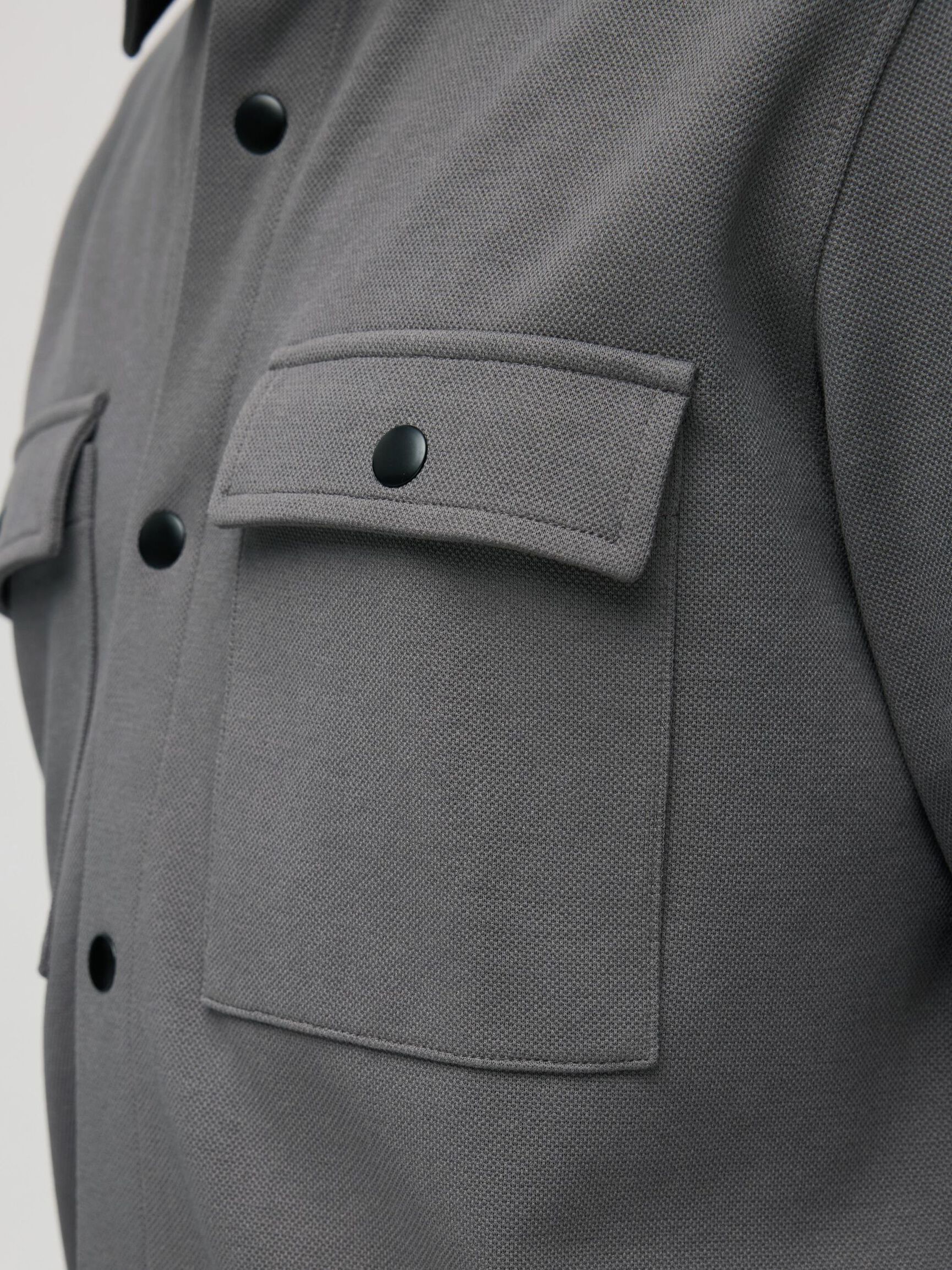 KLASSISK OVERSHIRT, Granite Grey, highres