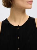 Selected KNITTED SLEEVELESS TOP, Black, highres - 16097536_Black_006.jpg