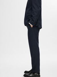 GERUIT WOLMIX PANTALON, Dark Blue, highres