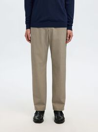 196 STRAIGHT FIT TROUSERS, Sand, highres