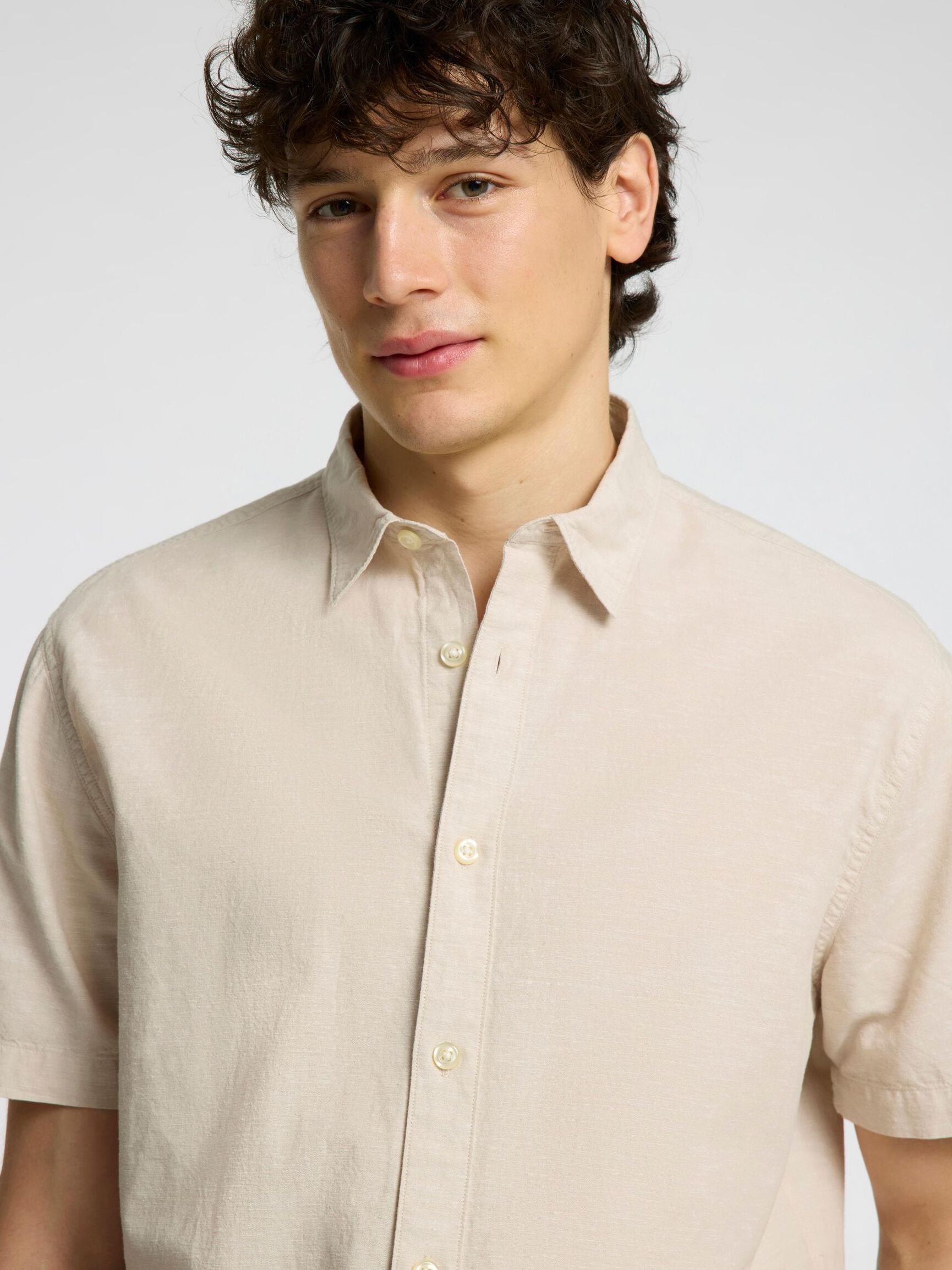 CLASSIC SHORT SLEEVED SHIRT, Pure Cashmere, highres