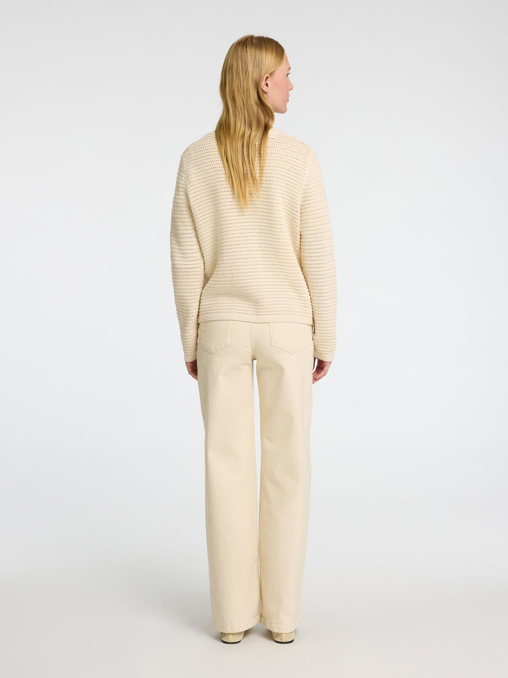 CARDIGAN A MAGLIA, Birch, highres