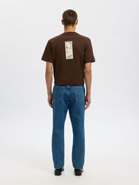 190 JEAN COUPE FUSELÉE, Medium Blue Denim, highres