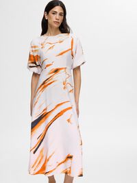 PRINTED VISCOSE BLEND MAXI DRESS, Cradle Pink, highres
