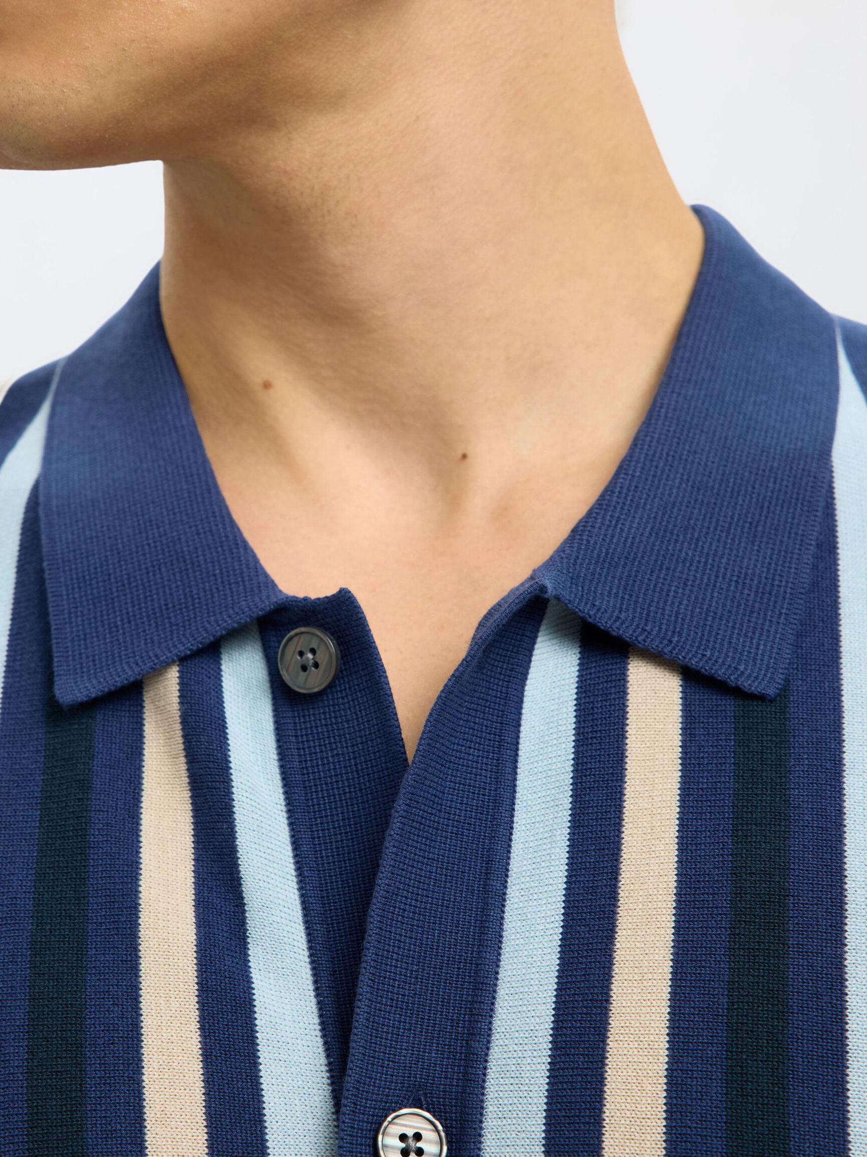 REGULAR FIT KNITTED  POLO SHIRT, Oceana, highres