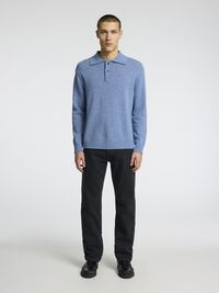 196 STRAIGHT FIT JEANS, Black Denim, highres