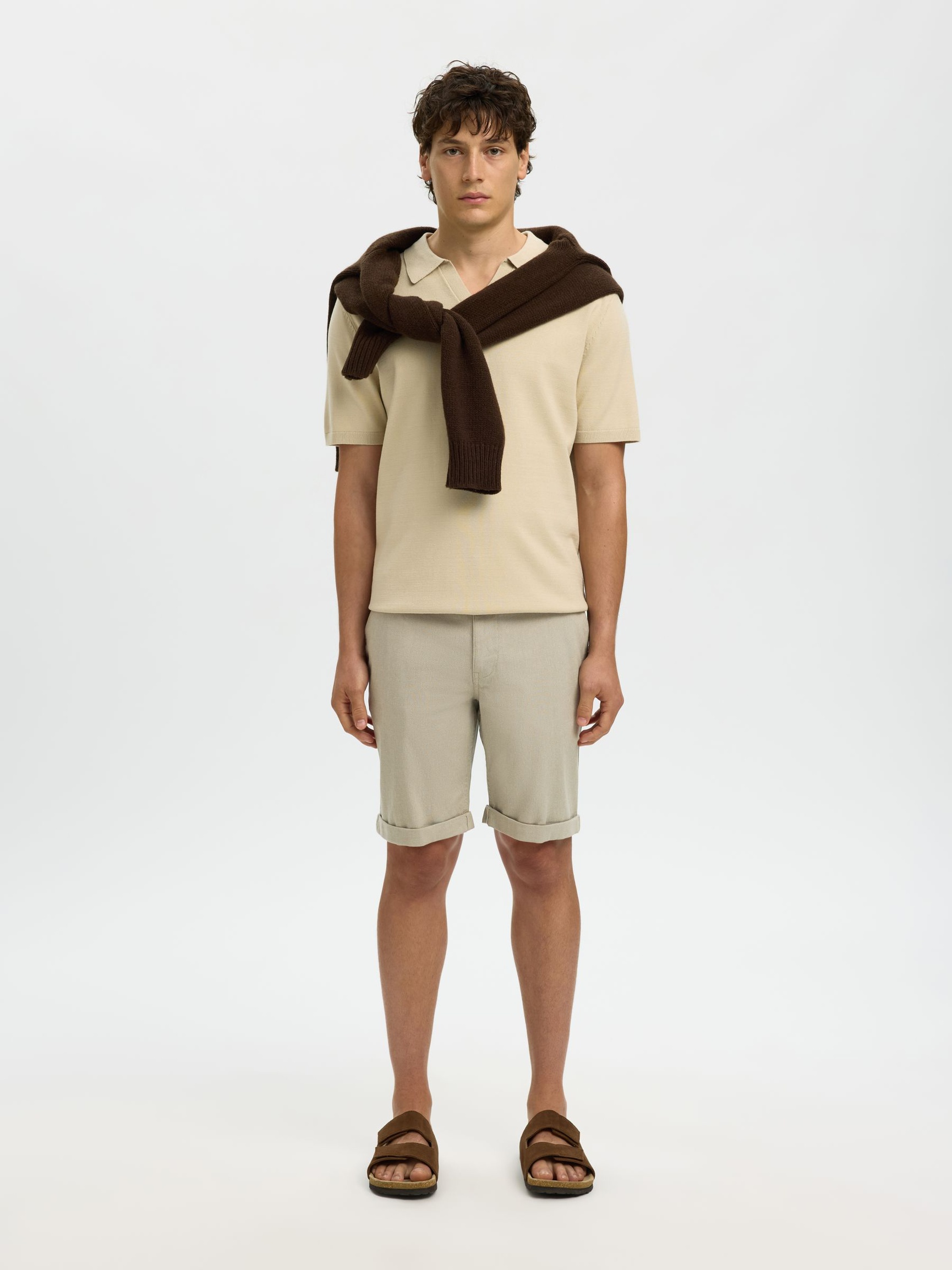BOMULL FLEX SHORTS, Vetiver, highres