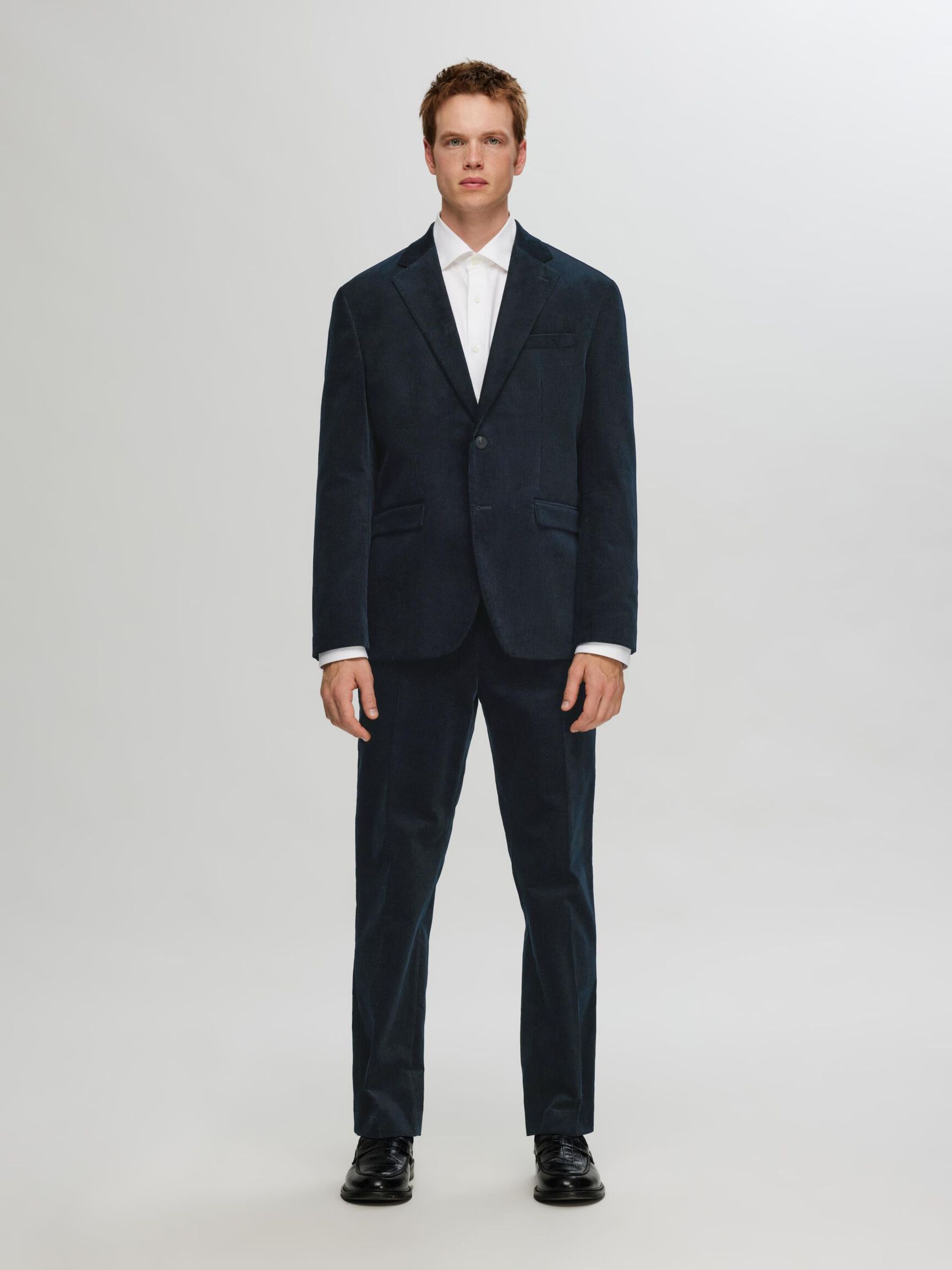 REGULAR FIT CORD BLAZER, Sky Captain, highres