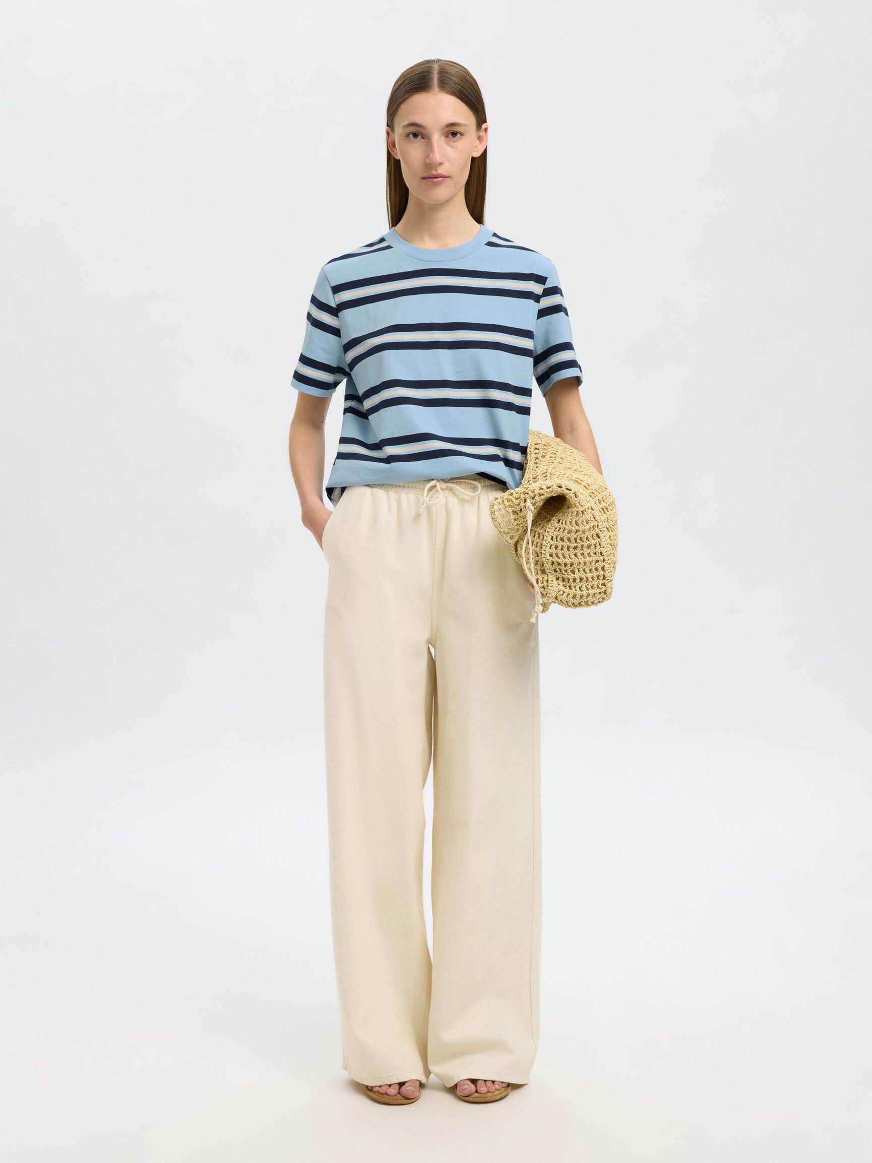 BOXY FIT T-SHIRT, Cashmere Blue, highres