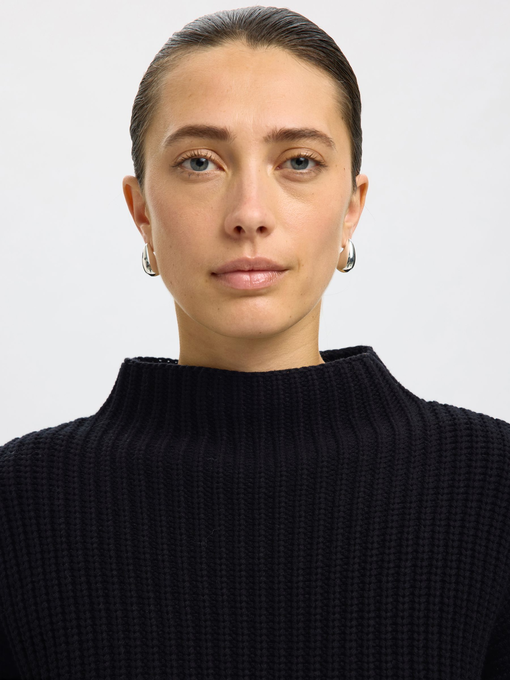 OVERSIZED PULLOVER, Black, highres