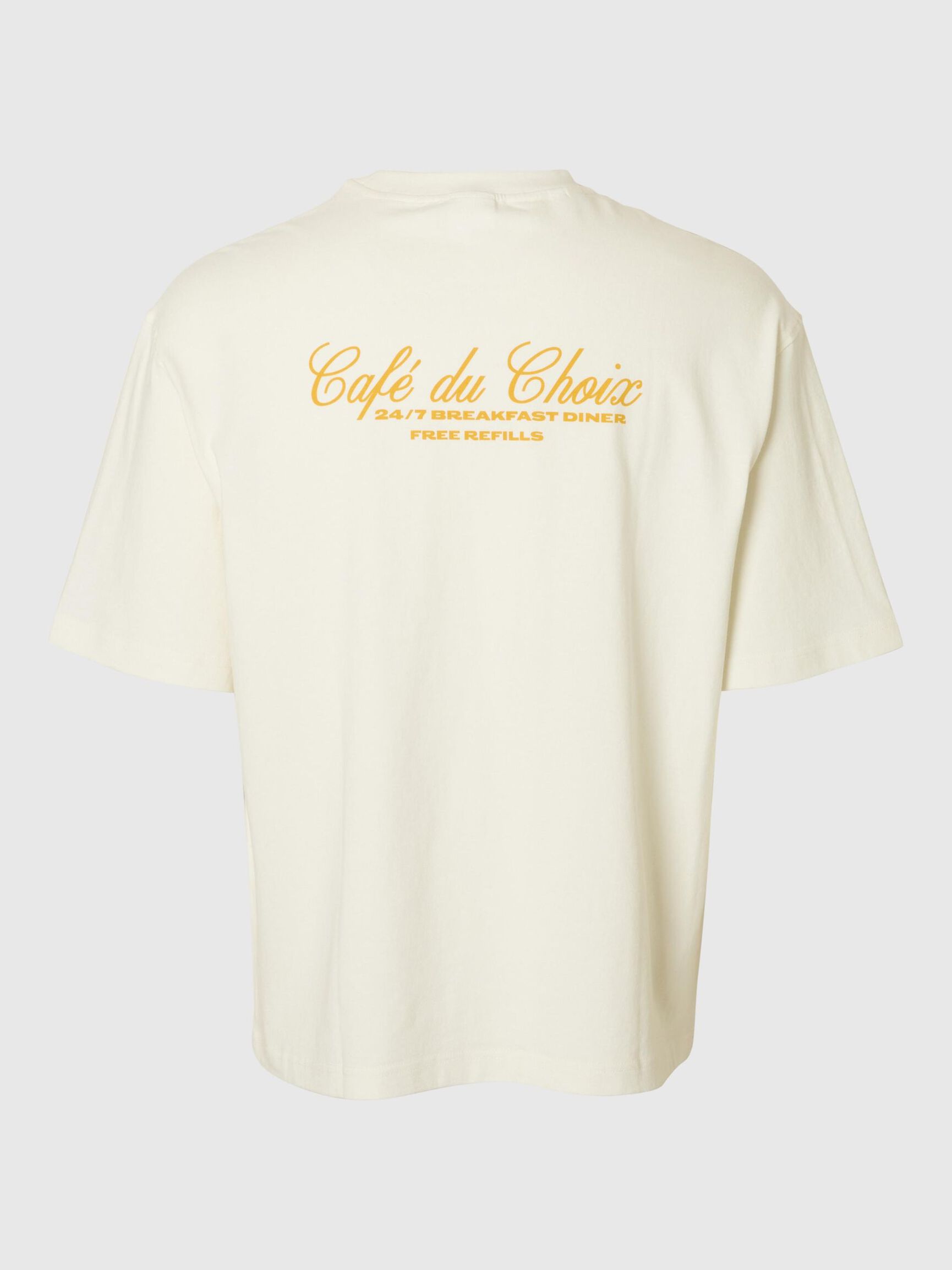 PRINT T-SHIRT MIT RUNDHALSAUSSCHNITT, Egret, highres