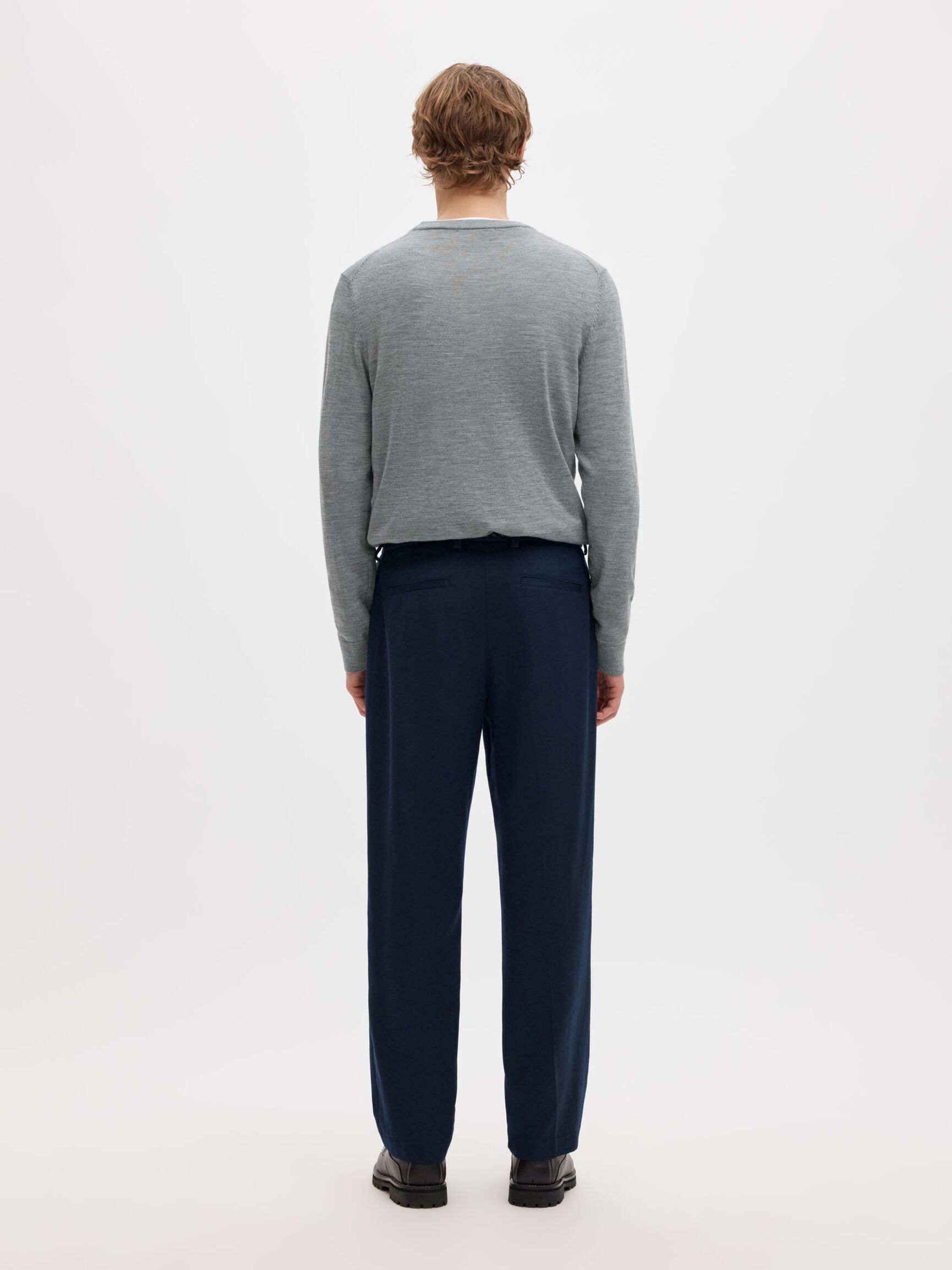 PULLOVER, Medium Grey Melange, highres