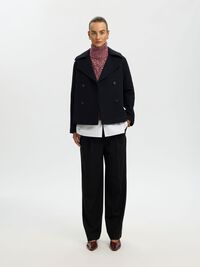HIGH NECK KNITTED JUMPER, Tawny Port, highres