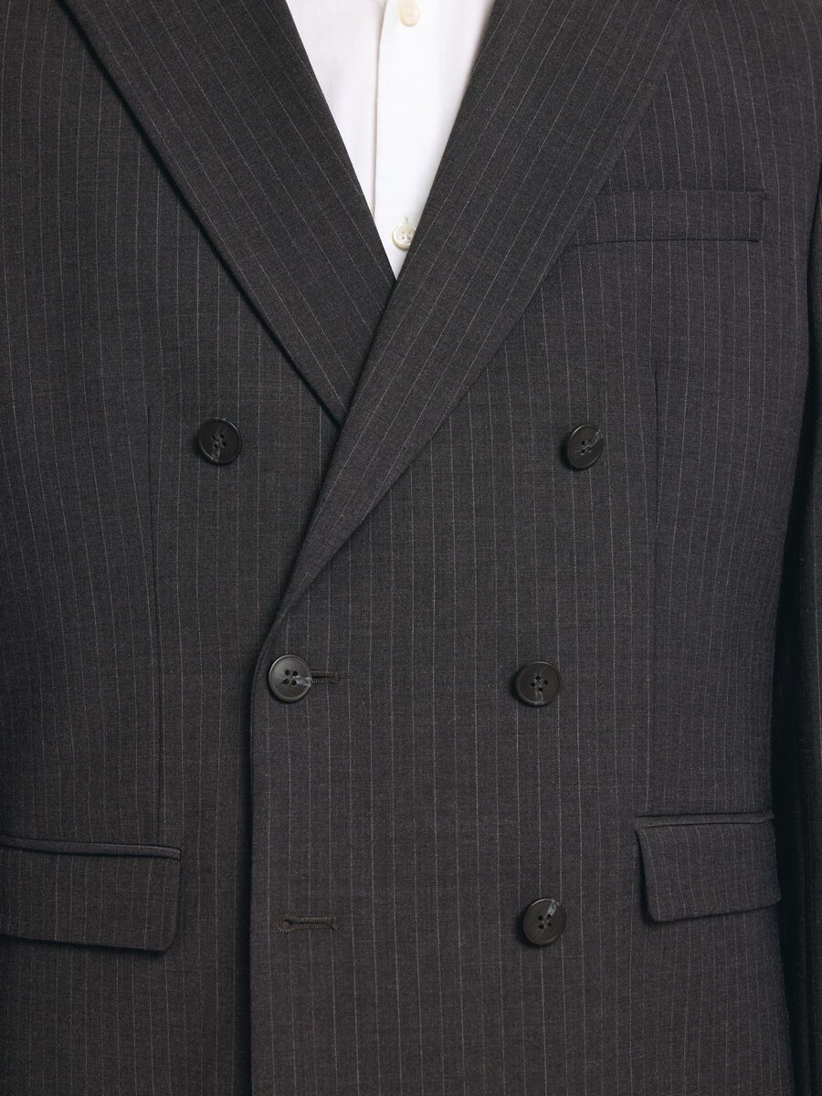 Selected PINSTRIPE DOUBLE-BREASTED BLAZER, Dark Grey, highres - 16095798_DarkGrey_1144295_004.jpg