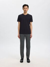 V-NECK T-SHIRT, Black, highres