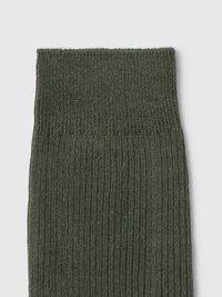 COTTON BLEND SOCKS, Forest Night, highres
