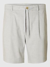 DRAWSTRING SHORTS, Light Grey Melange, highres