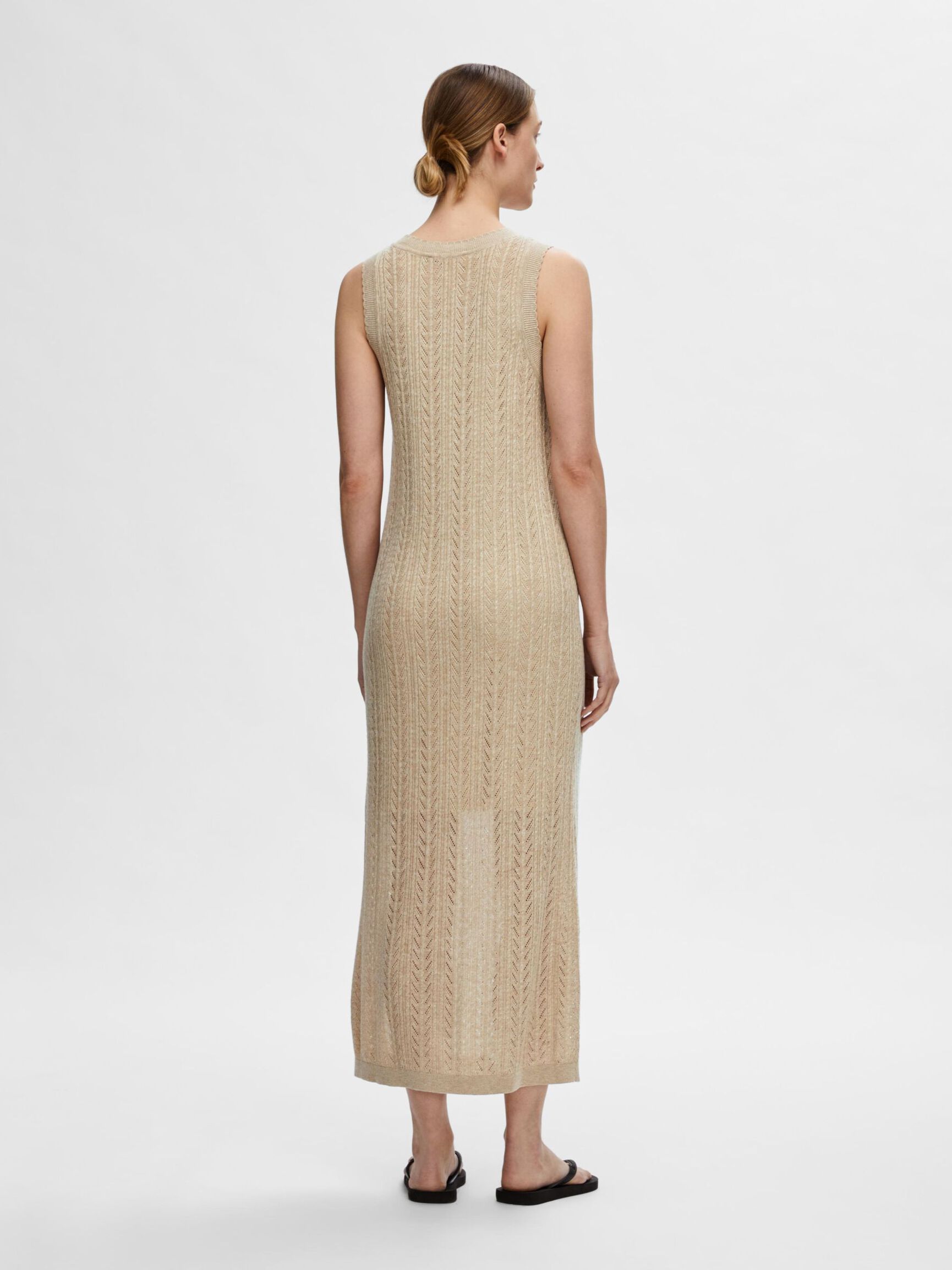KNITTED MAXI DRESS, Humus, highres