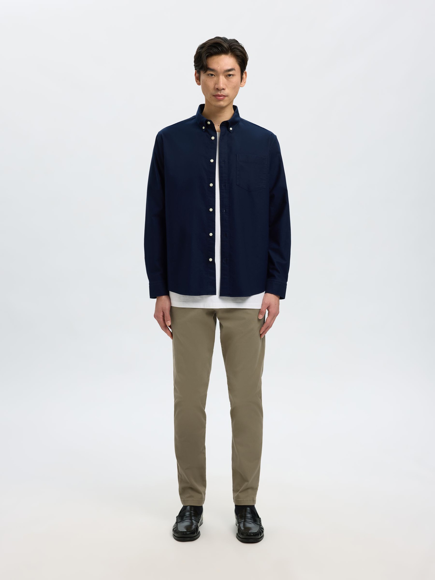 175 SLIM FIT FLEX CHINOS, Ermine, highres