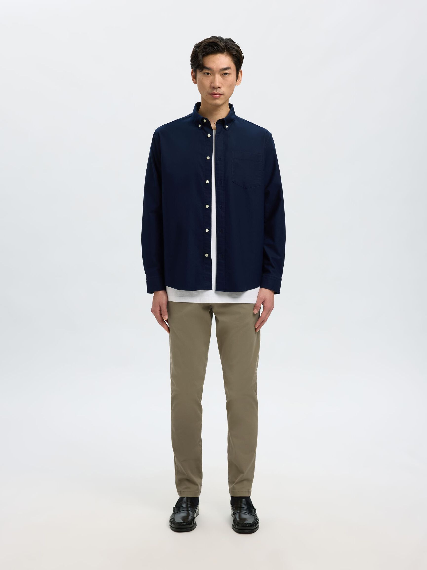 175 SLIM FIT FLEX CHINO, Ermine, highres