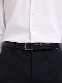 LEER RIEM, Black, highres