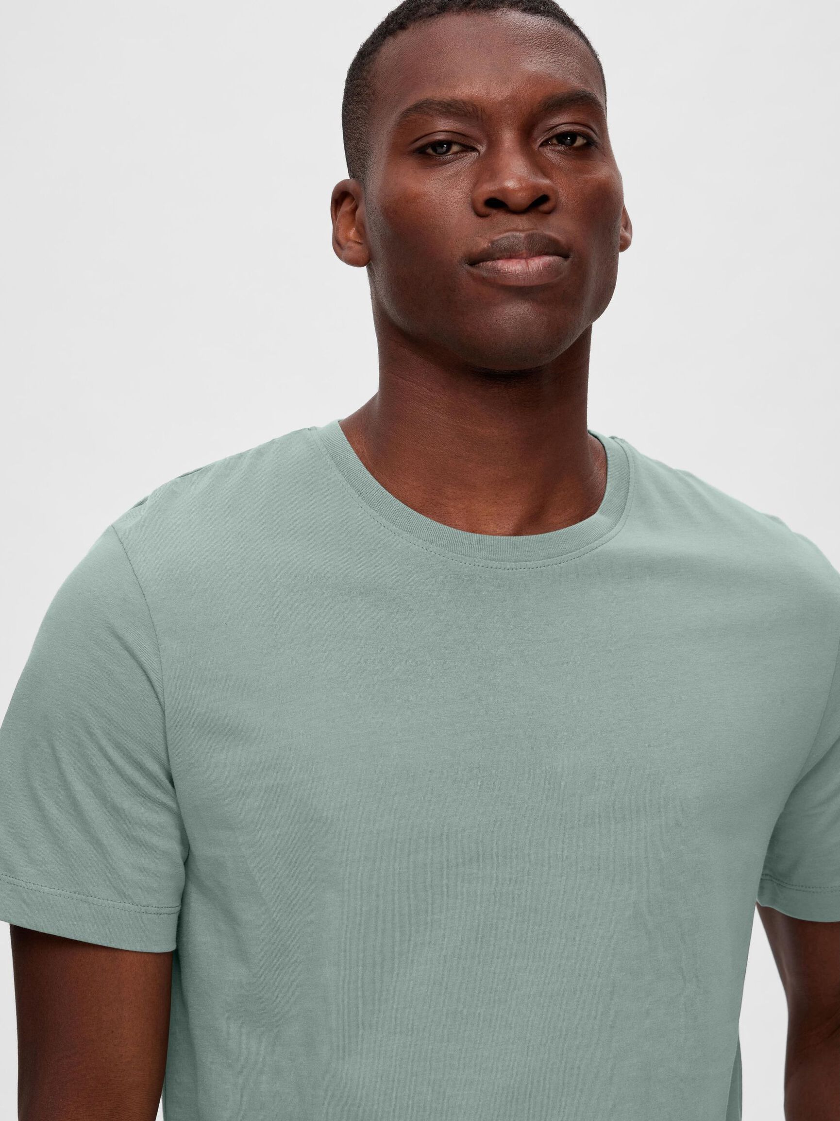 3-PACK COTTON T-SHIRT, Light Grey Melange, highres