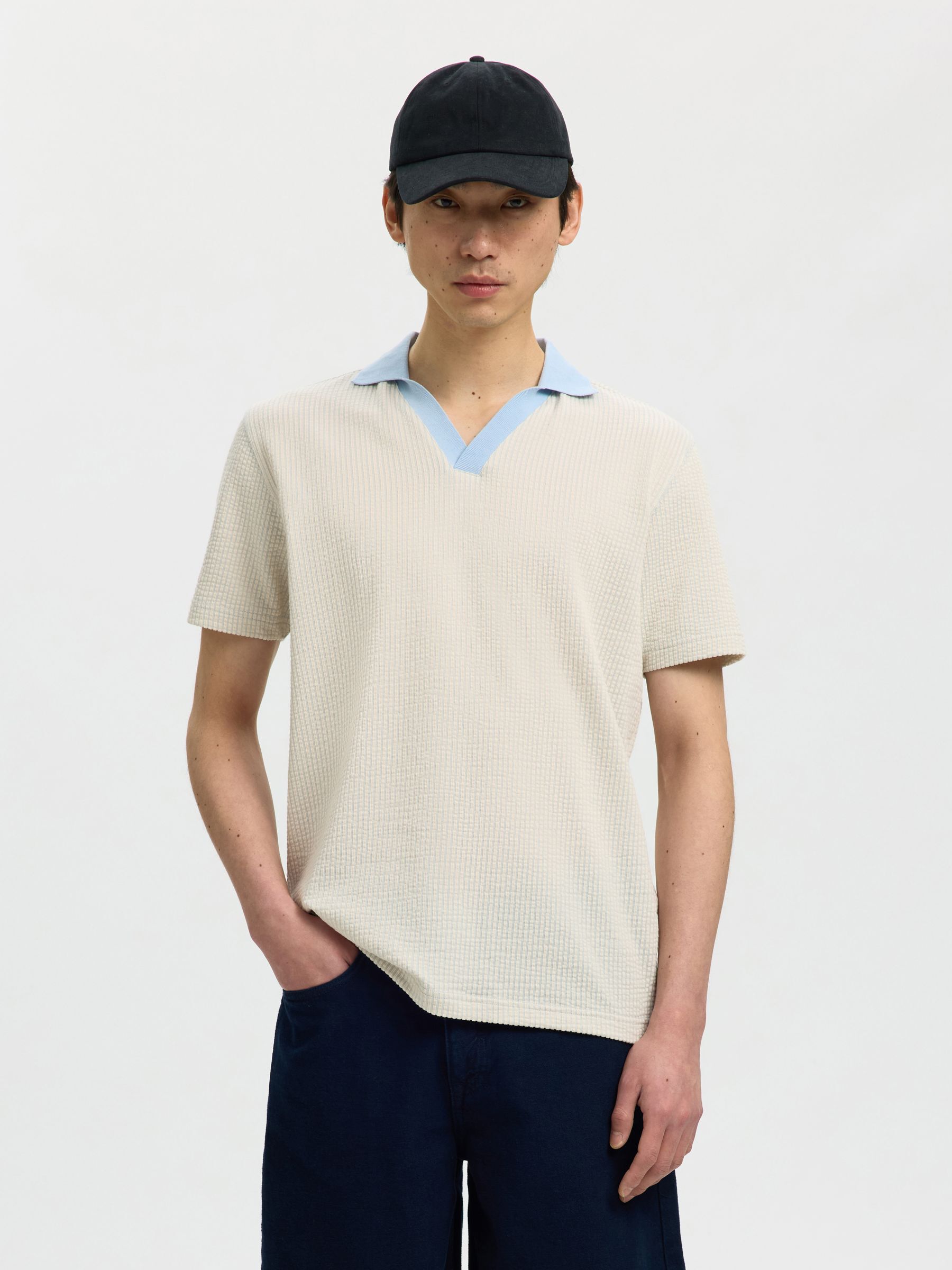 REGULAR FIT POLO SHIRT, Birch, highres