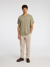 VISCOSEMIX PLOOIEN BROEK, Pure Cashmere, highres