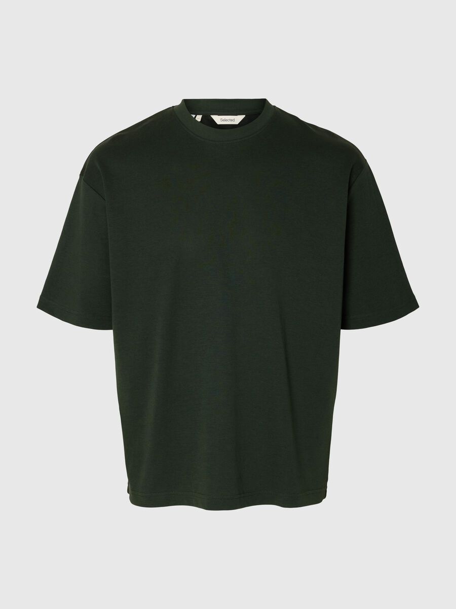 Selected LOOSE FIT T-SHIRT, Deep Forest, highres - 16094143_DeepForest_001.jpg