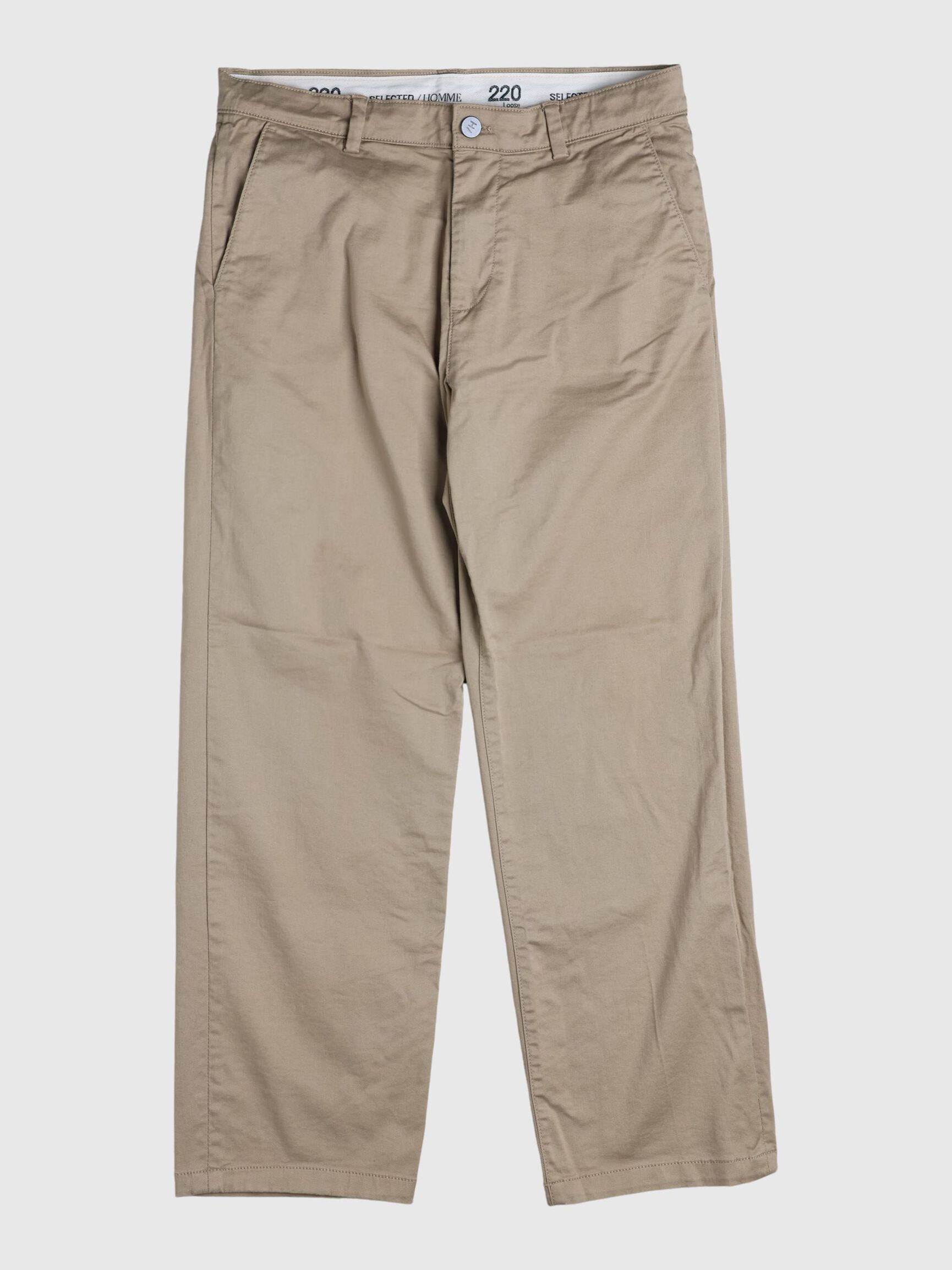 220 LOOSE FIT FLEX CHINOS, Chinchilla, highres