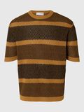 Selected SHORT SLEEVED KNITTED TOP, Chipmunk, highres - 16097853_Chipmunk_1185411_001.jpg