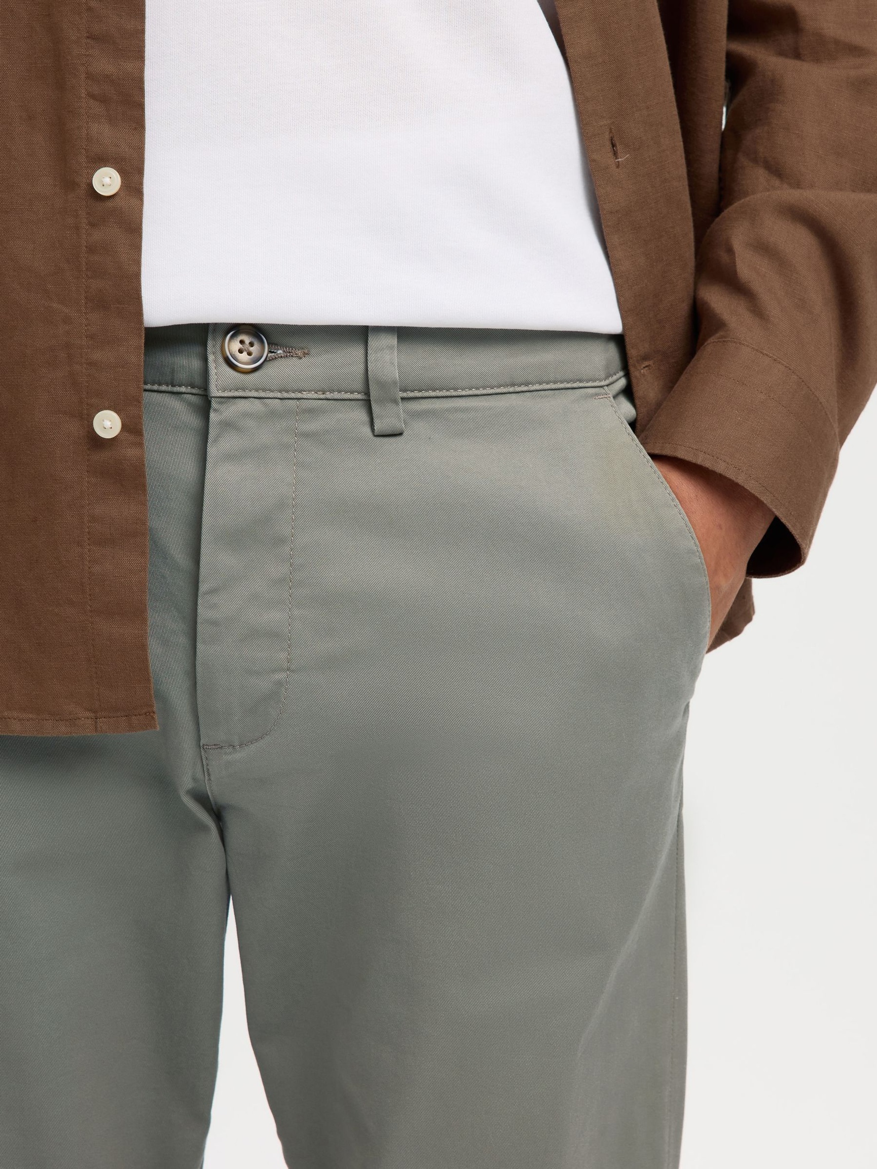 175 SLIM FIT FLEX CHINOS, Vetiver, highres