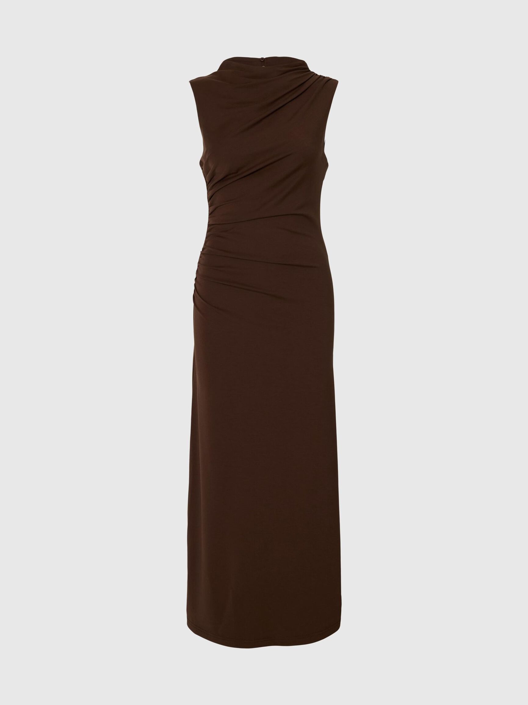 DRAPIERTES MAXIKLEID, Demitasse, highres